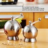 Pepper Grinder with Long Crank 304 Stainless Steel Round Hand