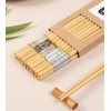 LOROTOCO 20Pairs Bamboo Chopstick Reusable Wooden Chop Sticks Washable Chinese