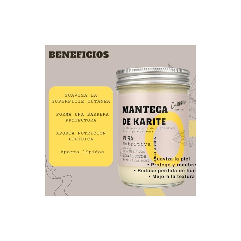 200GR Manteca de Karite Organica Shea Butter 100% Natural |