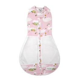 Woombie Grow with Me Air Baby Convertible Swaddle Blanket, Vented Swaddle Fits Babies 0-9 Months, Expands to Wearable Blanket for Babies up to 18 Months, Princess Swan