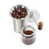Zassenhaus Kaffeemühle Barista aus Glas und Edelstahl in der Farbe