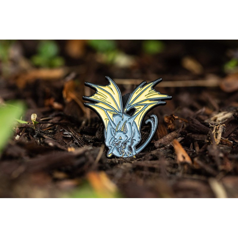 Jersey Devil Cryptid Pin | North American Monster Cryptozoology Legend