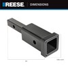 REESE Towpower 7020500 Trailer Hitch Receiver Adapter, Converts 1-1/4 Inch
