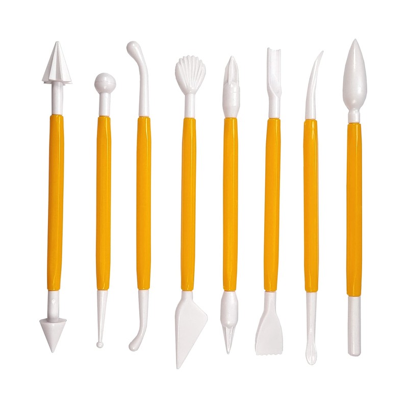 Powersell srls Ceramic Tool Set, Double Ended Tools for Modelling