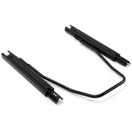 ECOTRIC Universal Seat Sliders Seat Mounting Track, Dual Locking Rails Brackets Kit Most Aftermarket Seats- 1 x Set of Sliders Electrophoresis Black