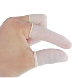 ericotry 300PCS Multi-Used Disposable Latex Finger Cots Anti Static Rubber Fingertips Finger Protector Gloves for Electronic Repair Jewelry Cleaning Manicures Industrial Beauty Nail Art Tattoo