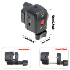 Lanc Zoom Controller, Video Recording and Zoom Remote Control with 700mm 2.5mm Terminal Cable, Video Recording and Zoom Remote Control for 190P 150P 198P VX2000E 2100E 2200E