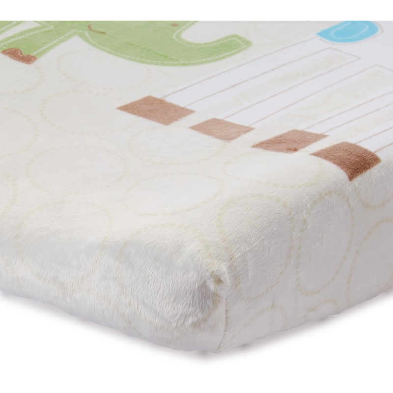 Summer Infant Ultra Plush Character Changing Pad Cover, Safari Stack