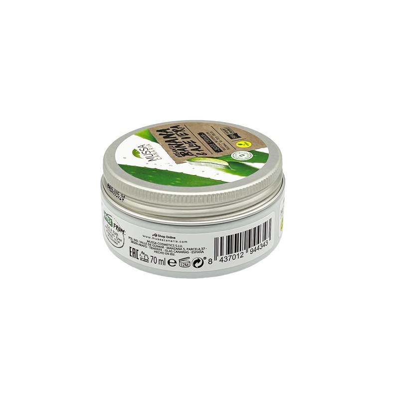 Mussa Canaria Vegan Aloe Vera Body Cream Travel Size 70ml