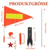 1 x Reflective Bicycle Flag, 4 ft Pennant Reflective, Bicycle