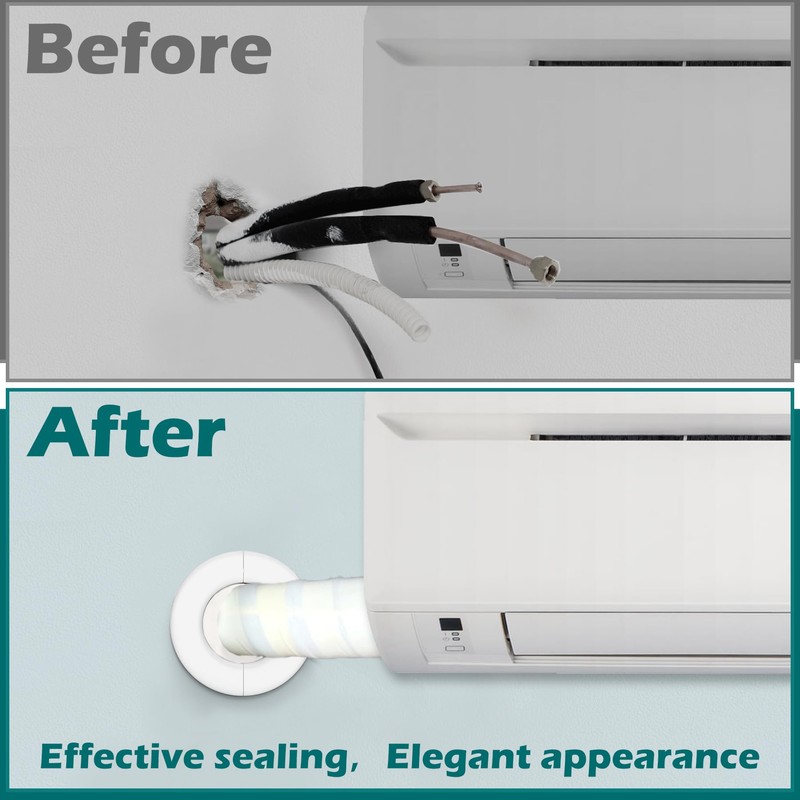 Daisypower Wall Sleeve for Air Conditioner Line Set Covers for