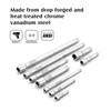 MIXPOWER 9-Piece Extension Bar Set, 1/4", 3/8" and 1/2" Drive
