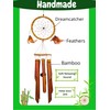 SusggO Wind Chime Dream Catcher and Bambu Wind Bell Wind