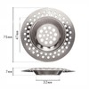 VIPERMARK 2Pcs Stainless Steel Kitchen Sink Filter Plug,Bathtub/Shower Filter Drain