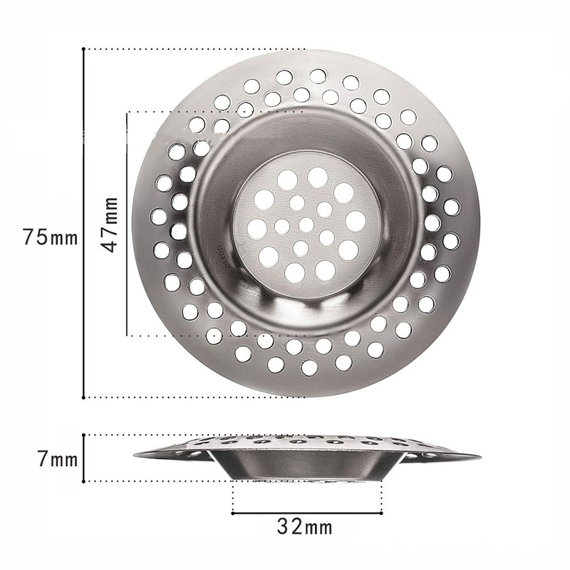 VIPERMARK 2Pcs Stainless Steel Kitchen Sink Filter Plug,Bathtub/Shower Filter Drain