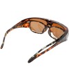 EDWIN EDF-011-8 Flip Up Sunglasses, Polarized Over Glass, Plastic Frame,