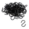 Meprotal 50pcs 1inch S Hooks, Black Mini Ornament Iron Hooks
