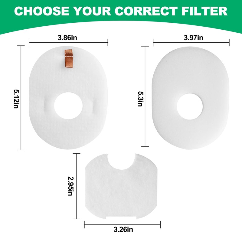 3 Post + 3 Foam & Felt Filters Kit Replacement