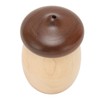 Acorn Shaped Toothpick Container 8cm Height Rounded Structure Eco Friendly