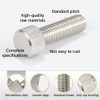 FEEIMOL Knurled Thumb Screws Stainless Steel Flat Head Knurled Machine