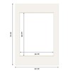 PHOTOLINI Picture Mount, White, 10 x 10 cm to 30