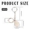UPIQNG Key Rings Magnifier Glass Keychain 10x Portable Pocket Reading