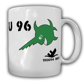 Cup U96 U-Boat Swordfish Sawfish Green Atlantic War Navy Tower #5169