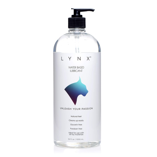 Lynx Water Based Personal Lubricant - 34 Fluid Ounces