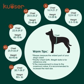 Kuoser Dog Life Jacket High Flotation, Reflective Dogs Life Vest for Swimming Boating, Adjustable Small Medium Large Dog lifejacket, Lightweight Dogs Life Preserver Rescue Handle Spring Summer Pool