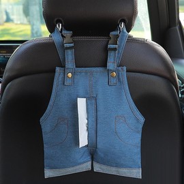 Genérico Portapañuelos de Coche - Cubierta Ajustable Dispensador Interior Automotriz Dispensador de Pañuelos Vehicular,Compatible con Vehículos, Remolque, Autocaravana, Sedán Y Camión