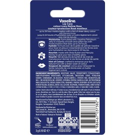 Vaseline - Bálsamo Labial, Lip Color Care Stick (3.0 g), Humectación hasta por 24 horas, Mellow Rose