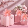 RIBBOOO 20pcs 7 Inch Pull Bows Pastel Pink Gift Wrap