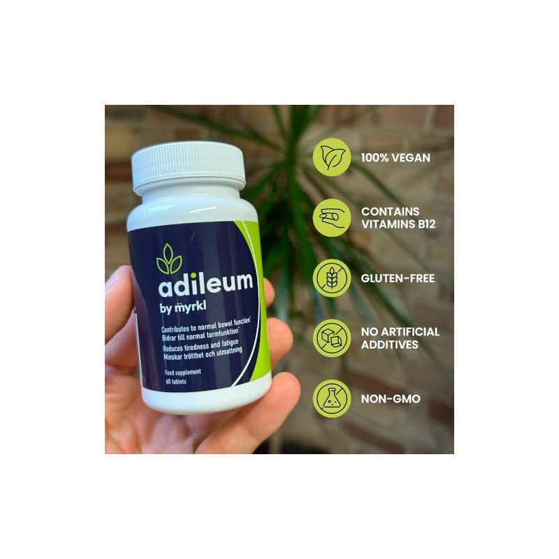 Adileum Natural Gut Health Supplement – Fermented Rice Bran, Inulin