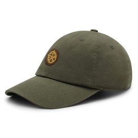 JPAK Hedgehog Premium Dad Hat Embroidered Baseball Cap Animal Cute Olive Green