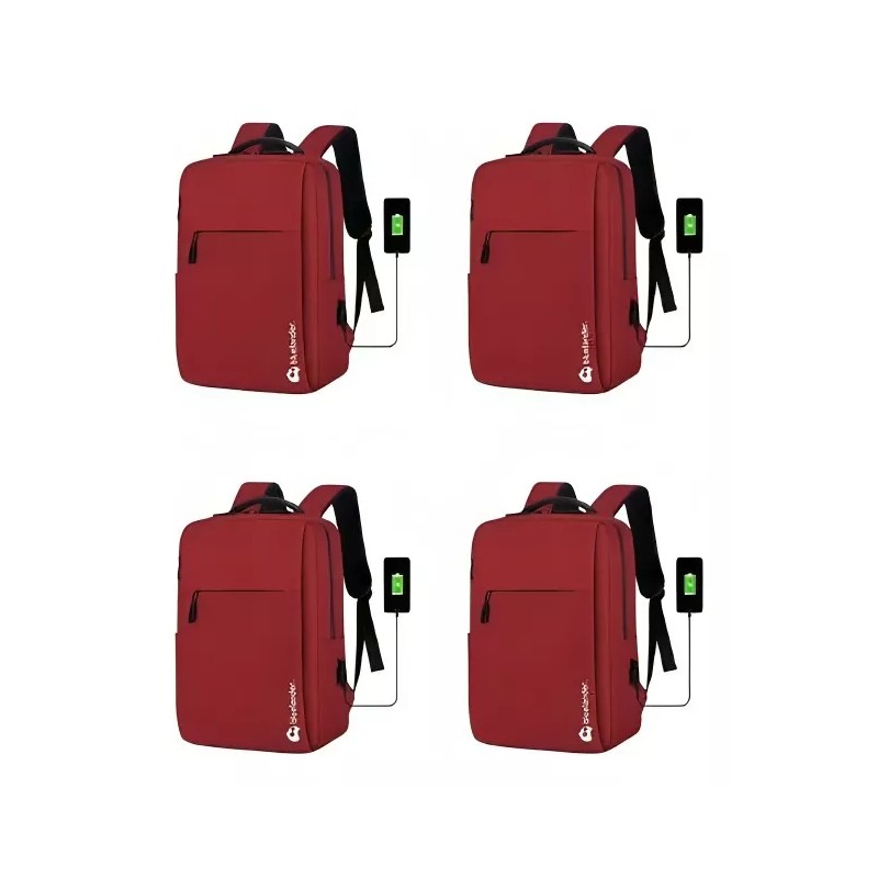 Bluelander 4 Mochilas Antirrobo Laptop Impermeable Con Puerto