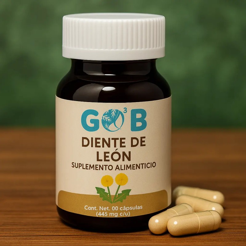 Diente León Polvo Cápsulas Suplemento Alimenticio Sabor