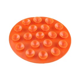 Keenso Magic Suction Mat Baby Kids Double Sided Suckers Anti Slip Plate Bowl Cutlery Placemat for Table Wall Compact Storage (Orange)