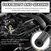 94PCS 5Ft Vacuum Hose Automotive Set,6 Sizes 3/8",5/16",1/4",3/16",5/32",1/8" Silicone Vacuum