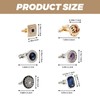 6Pairs Cufflinks Cuff Links for Men,Diamond Crystal Cufflinks,Fashion Classic Tone
