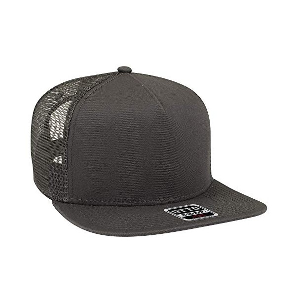 Otto Square Flat Visor SNAP 5 Panel Mesh Back Trucker