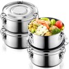Skybooly 4 Pcs Stainless Steel Bento Box Bulk 36 oz