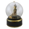 Eastern Enlightenment Buddha Meditating Air Powered LED Light Golden Water