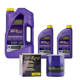 Royal Purple SAE 10W-30 Synthetic Motor Oil – 7 quarts and a 10-47 Extended Life Premium Oil Filter