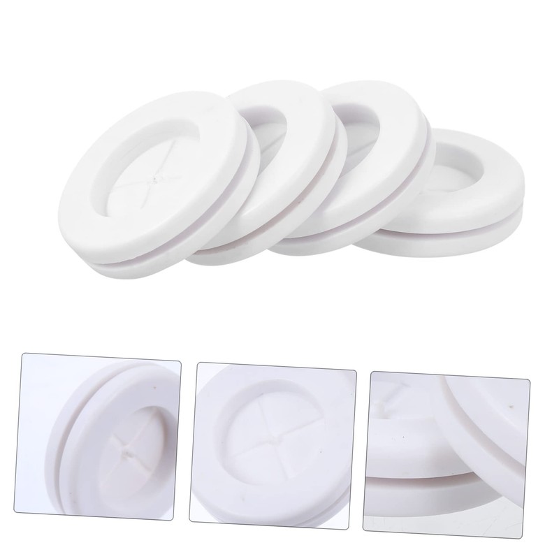 Healeved 4pcs Firewall Kit Rubber Grommet for Wire Flexible Synthetic