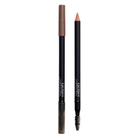 GOSH Eyebrow pencil for thicker brows, precise application for perfectly shaped eyebrows, integrated brush for blending, long-lasting, natural look, 100% vegan, 003 grey brown