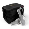 Miamica 2 Pc Travel Shoe Bag Packing Cube, Black, Shoes