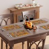 XCHI Thanksgiving Fall Pumpkin Turkey Placemats Set of 4 Table