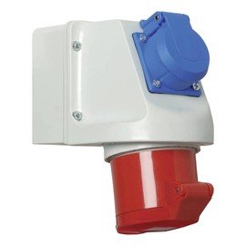 Walther Mini-Kombi Wanddose 16A 5P400V6h+SCHUKO IP44 114