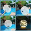 SATXTREM Upgrad 14 Inch Floating Pool Light Solar Powered,3000K Warm