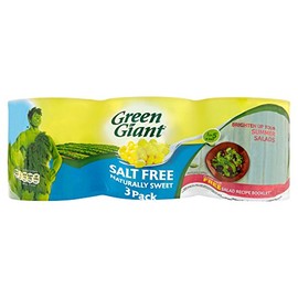 Green Giant No Added Salt Sweetcorn 3X340g